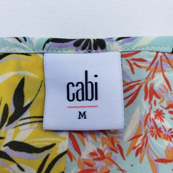 CAbi Golden Glow Split Blouse, Size M Style #5547 - Picture 6 of 6